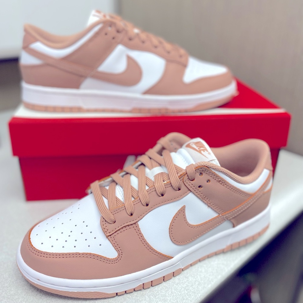 Nike Dunk Low White/Rose Whisper 9.5(W) DD1503-118